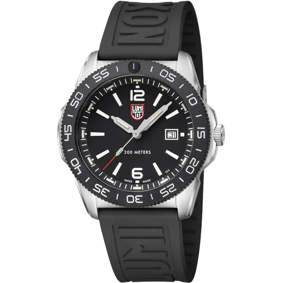 Luminox Men`s Watch Pacific Diver Quartz Black Dial Rubber Strap Dive XS.3121.1