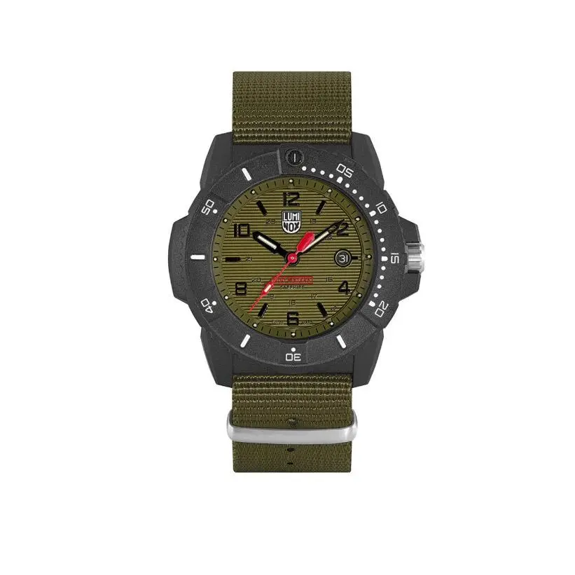 Luminox XS.3617.SET Navy Seal 45mm Green Dial Quartz Watch Men`s