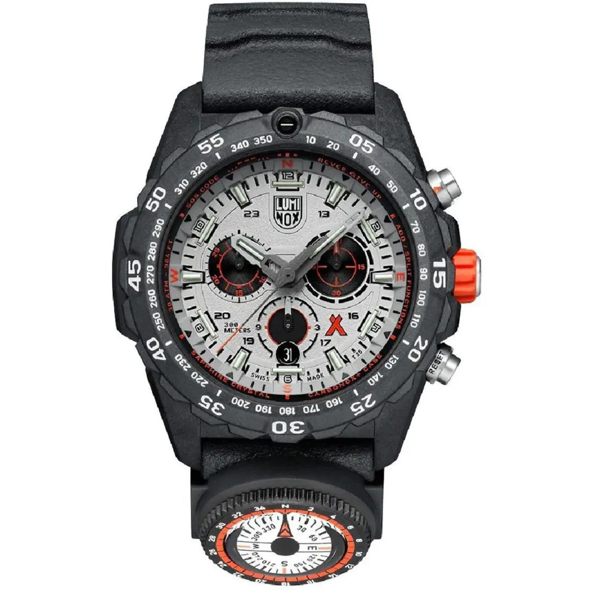 Men`s Luminox Bear Grylls Survival Military Style Chronograph Watch XB.3748