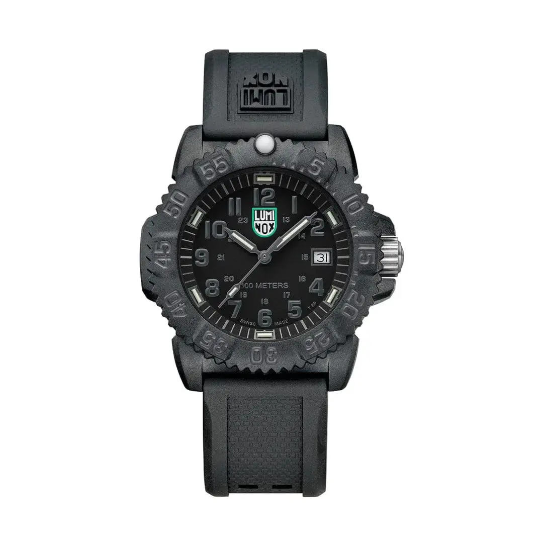 Luminox 37mm G Sea Lion Black Dial Carbonox Case Polyurethane 100m Watch X2.2072