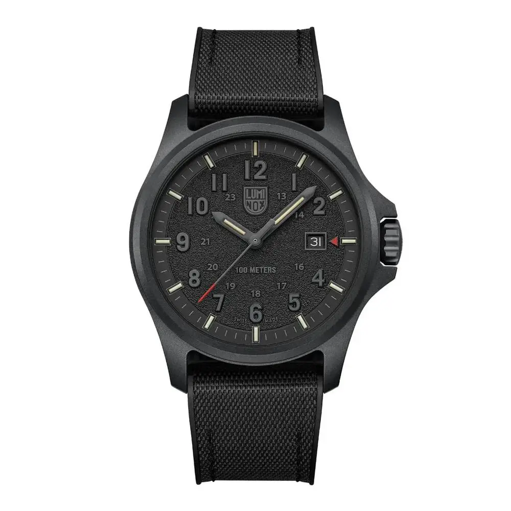 Luminox Atacama Field Black Dial Rubber Band Watch XL.1961 43MM Sapphire Glass