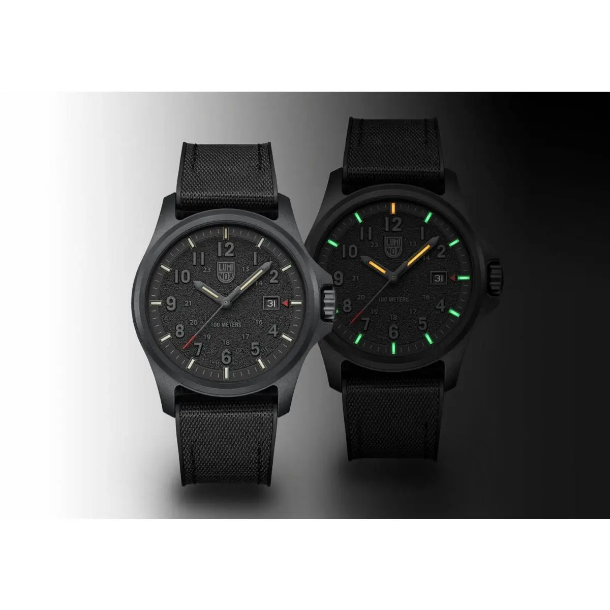 XL.1961 Men`s Atacama Field Black Dial Black Rubber Strap 43 mm Watch by Luminox