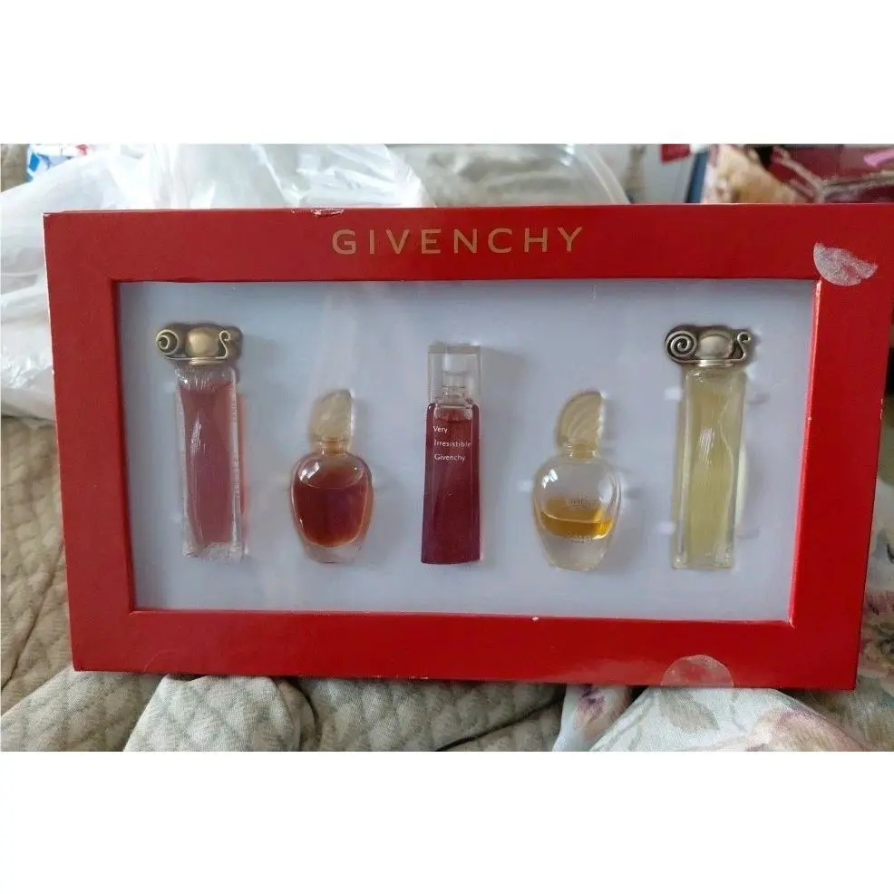 Givenchy 5 Mini Bottle Set Perfume Edt Amarige Organza Very Irresistible Mib