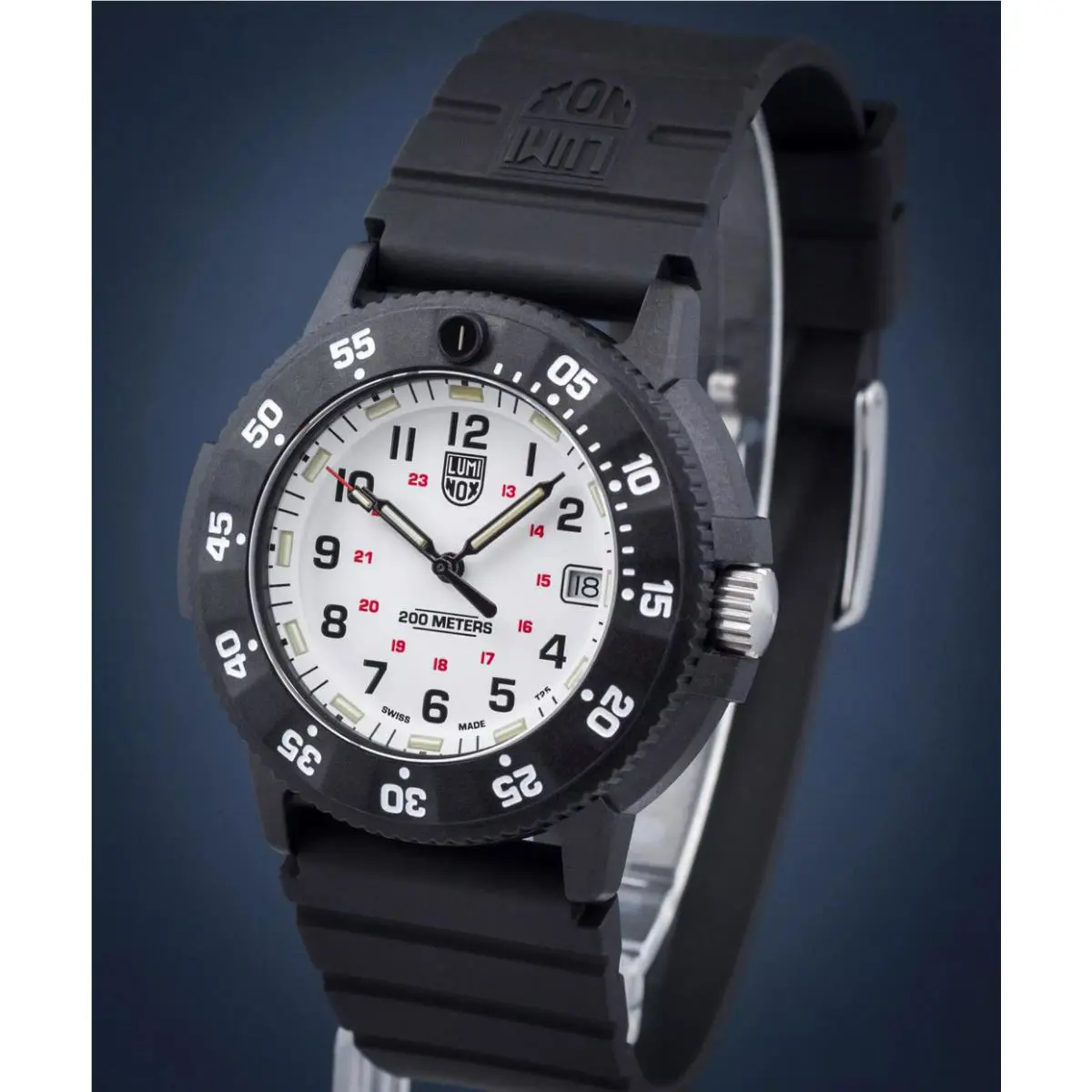 Luminox Navy Seal White Dial Date Display Military Men`s Watch XS.3007.EVO.S