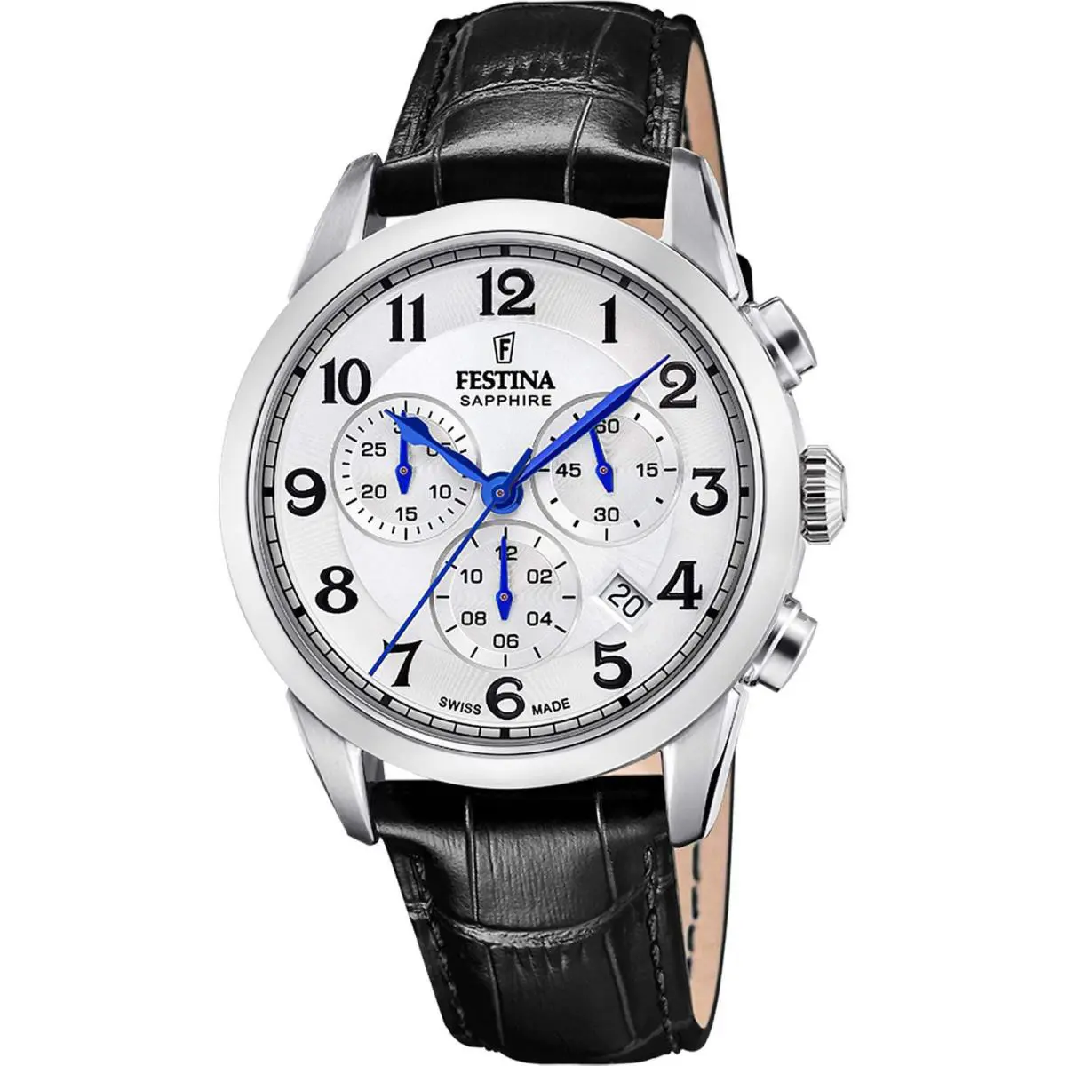 Swiss Chronograph Stainless Steel 41mm Quartz Wristwatch F20041-1 by Festina