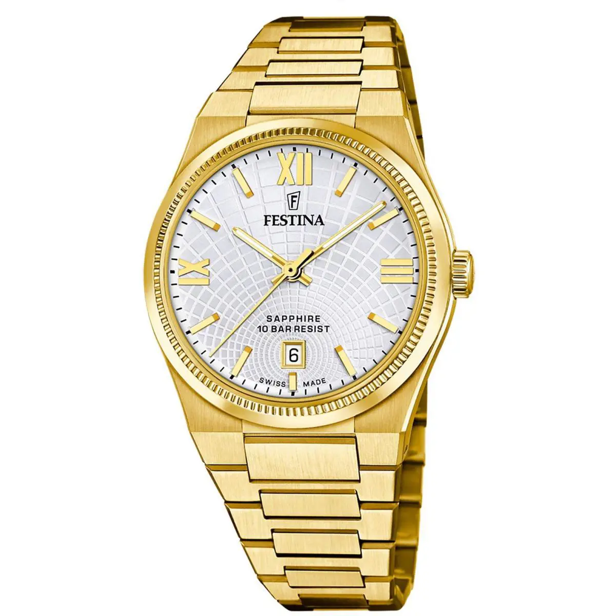 Swiss Rive Stainless Steel 40mm Quartz Wristwatch F20057-1 by Festina