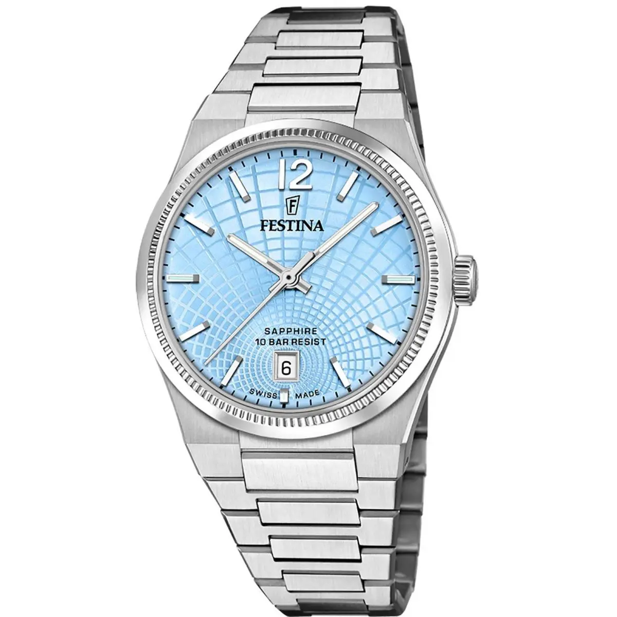 Rive Blue / Stainless Steel Blue Dial Wristwatch F20052-5 by Festina