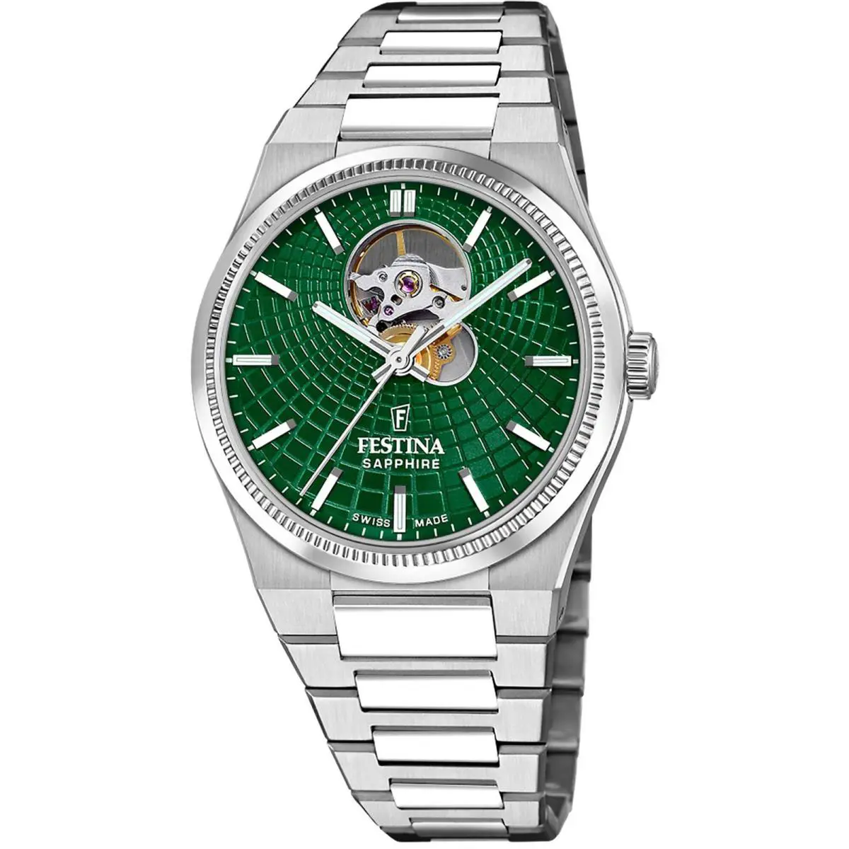 Rivé Green / Stainless Steel Green Dial Wristwatch F20053-3 by Festina