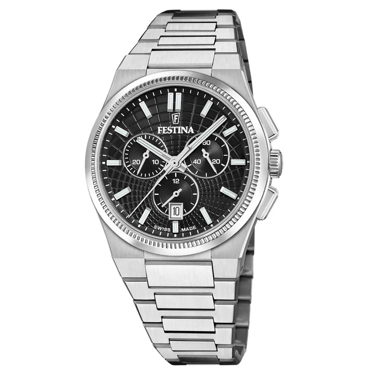 Swiss Rive Stainless Steel Quartz Wristwatch F20059-4 by Festina