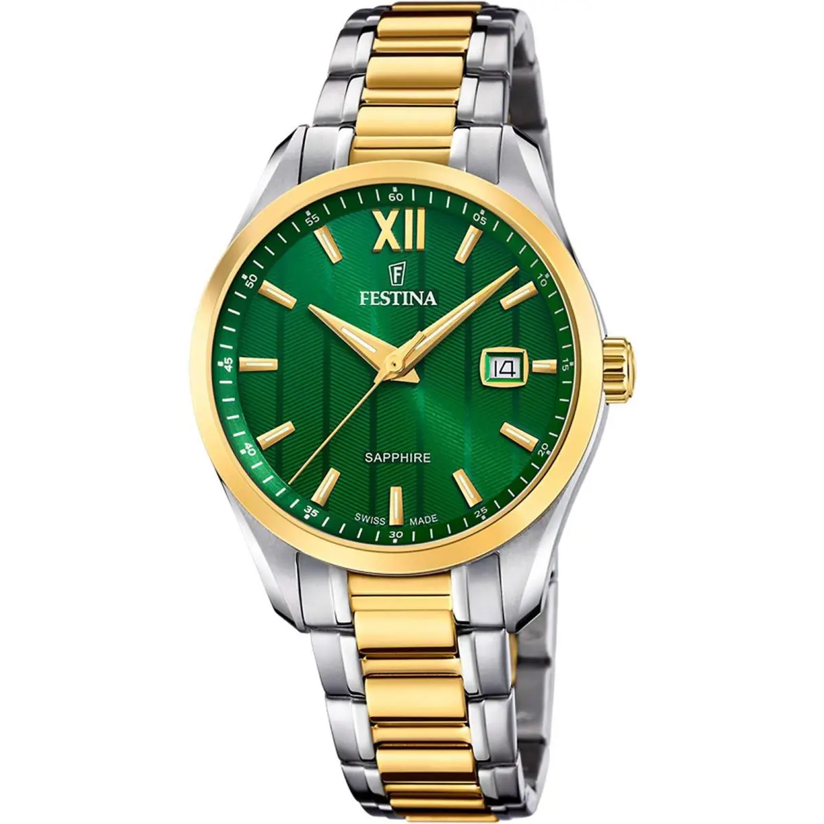 Classic Green / Stainless Steel Green Dial Wristwatch F20027-3 by Festina