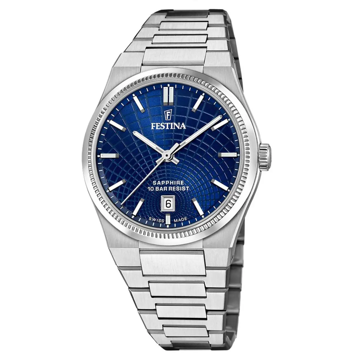 Swiss Rive Stainless Steel 40mm Quartz Wristwatch F20051-4 by Festina