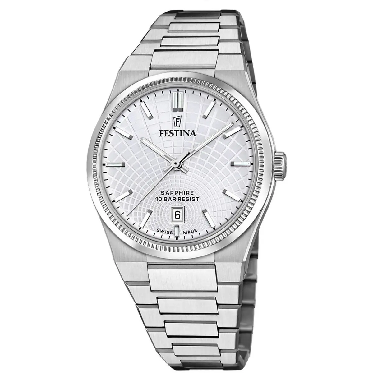 Swiss Rive Stainless Steel 40mm Quartz Wristwatch F20051-1 by Festina
