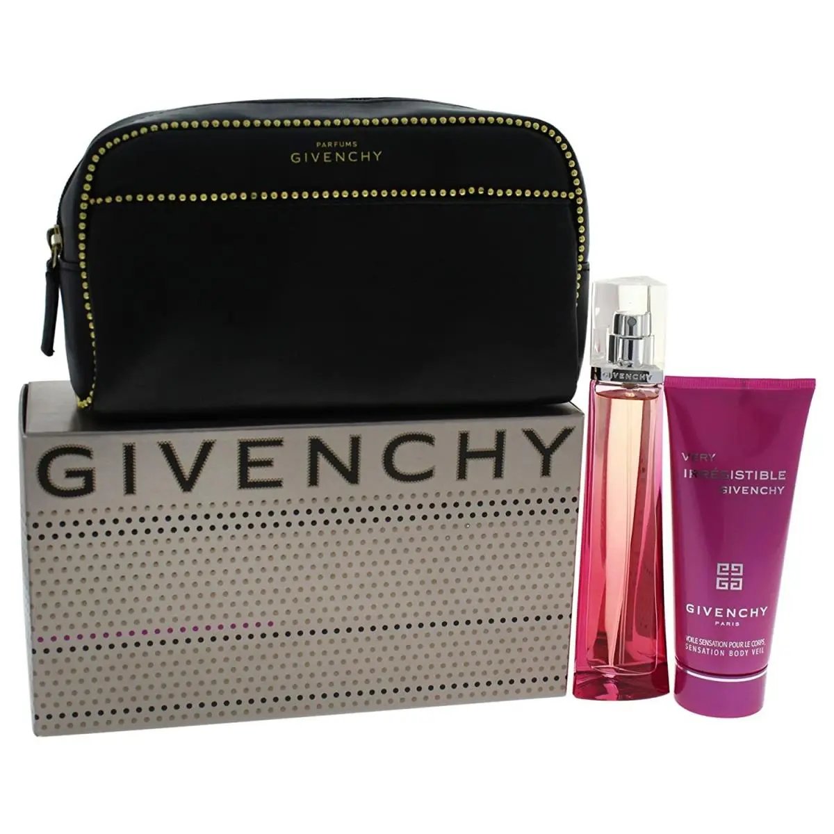Very Irresistible by Givenchy 3 Piece Gift Set 1.7 OZ Eau DE Toilette Rare