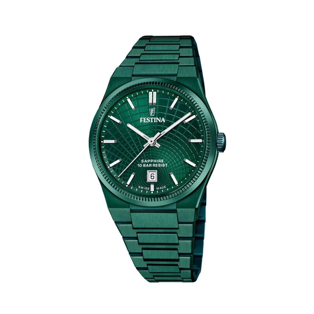 Rive Green / Stainless Steel Green Dial Wristwatch F20079-1 by Festina