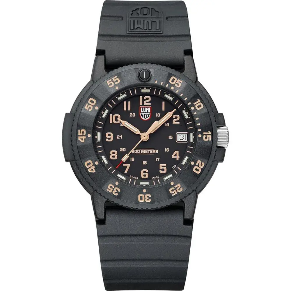 Luminox XS.3001.EVO.OR.S Navy Seal Black Dial Date Display Military Men`s Watch
