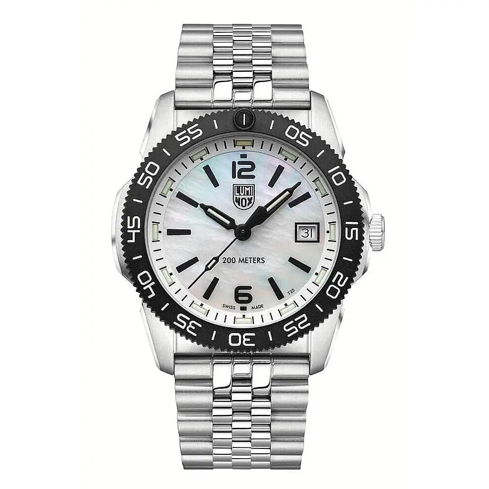 XS.3126M.1 Pacific Diver S.steel White Mother Of Pearl Dial 39mm Watch by Luminox