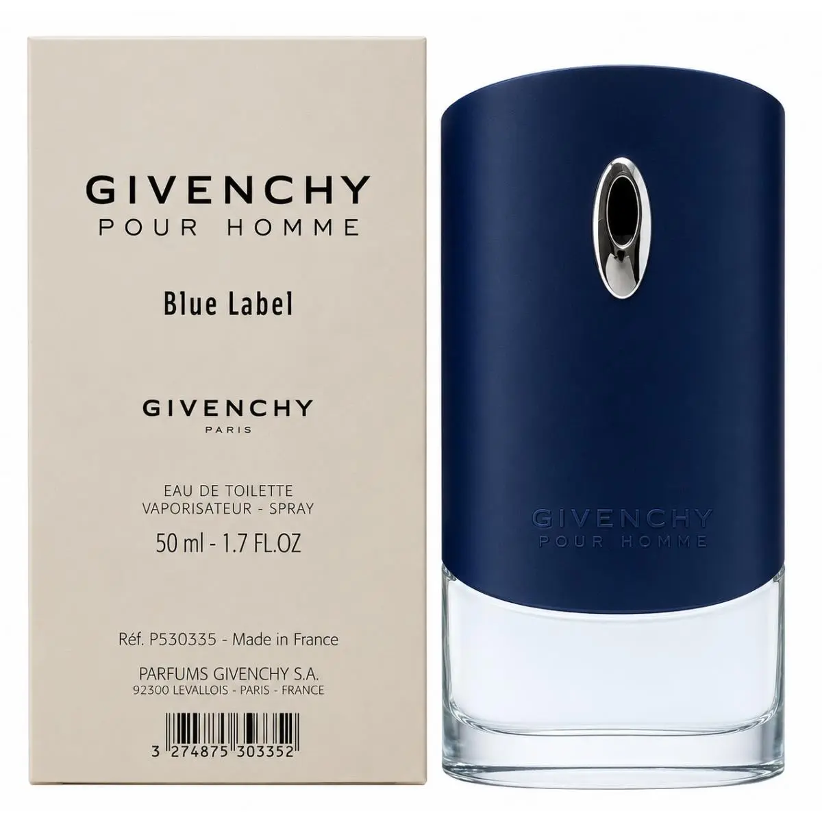 Givenchy Blue Label Pour Homme Edt Spray 50 ML / 1.7 Fl.oz. — Tester