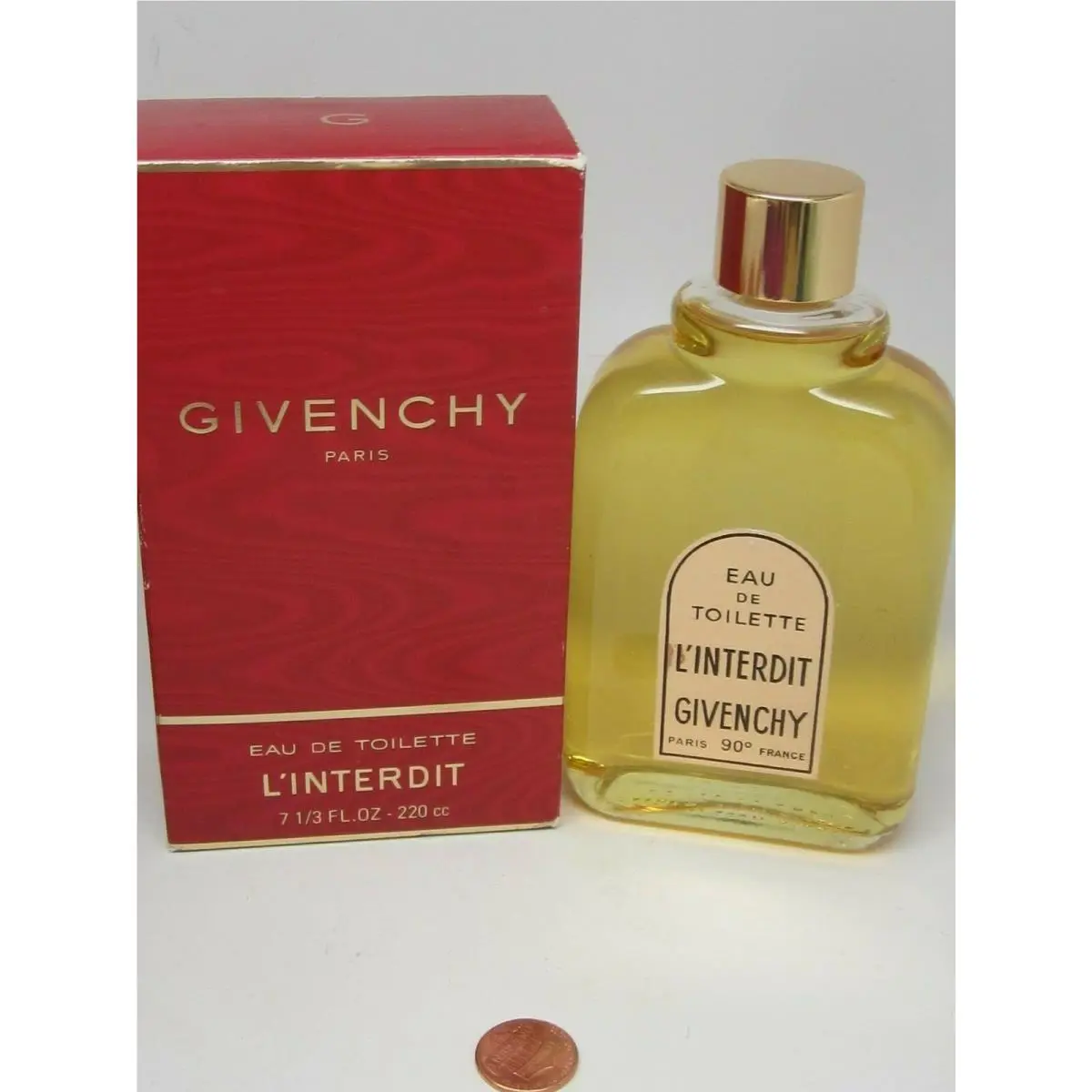 Vintage Big L`interdit Givenchy Eau DE Toilette 220ml/7 1/3ozSplash Full Rare