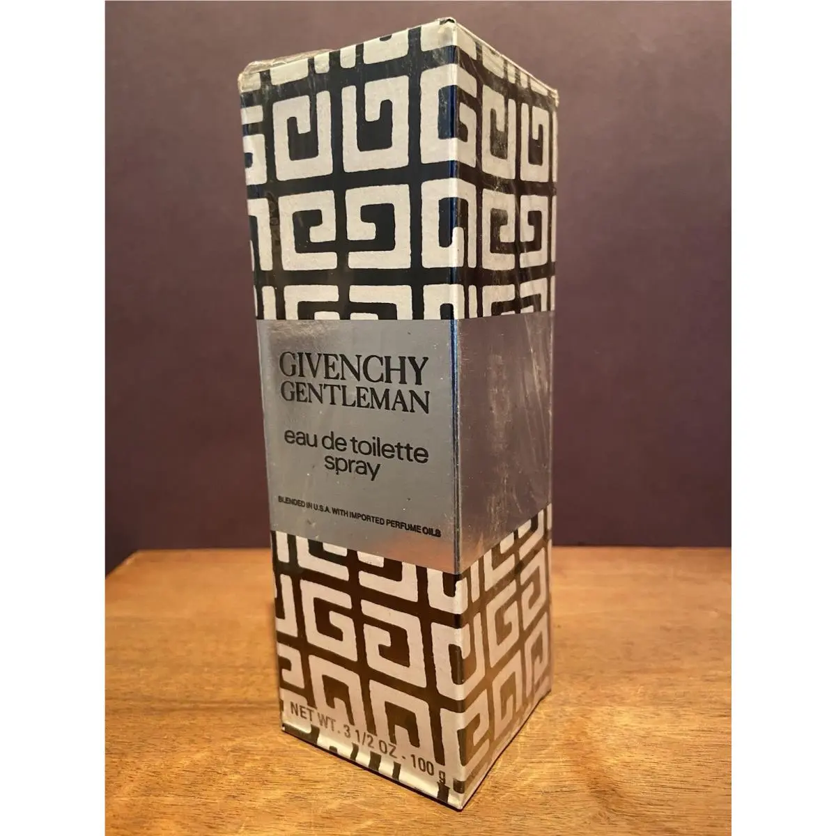 Vintage Givenchy Gentleman 3 1/2 Fl. OZ / 100g Eau De Toilette Spray Box