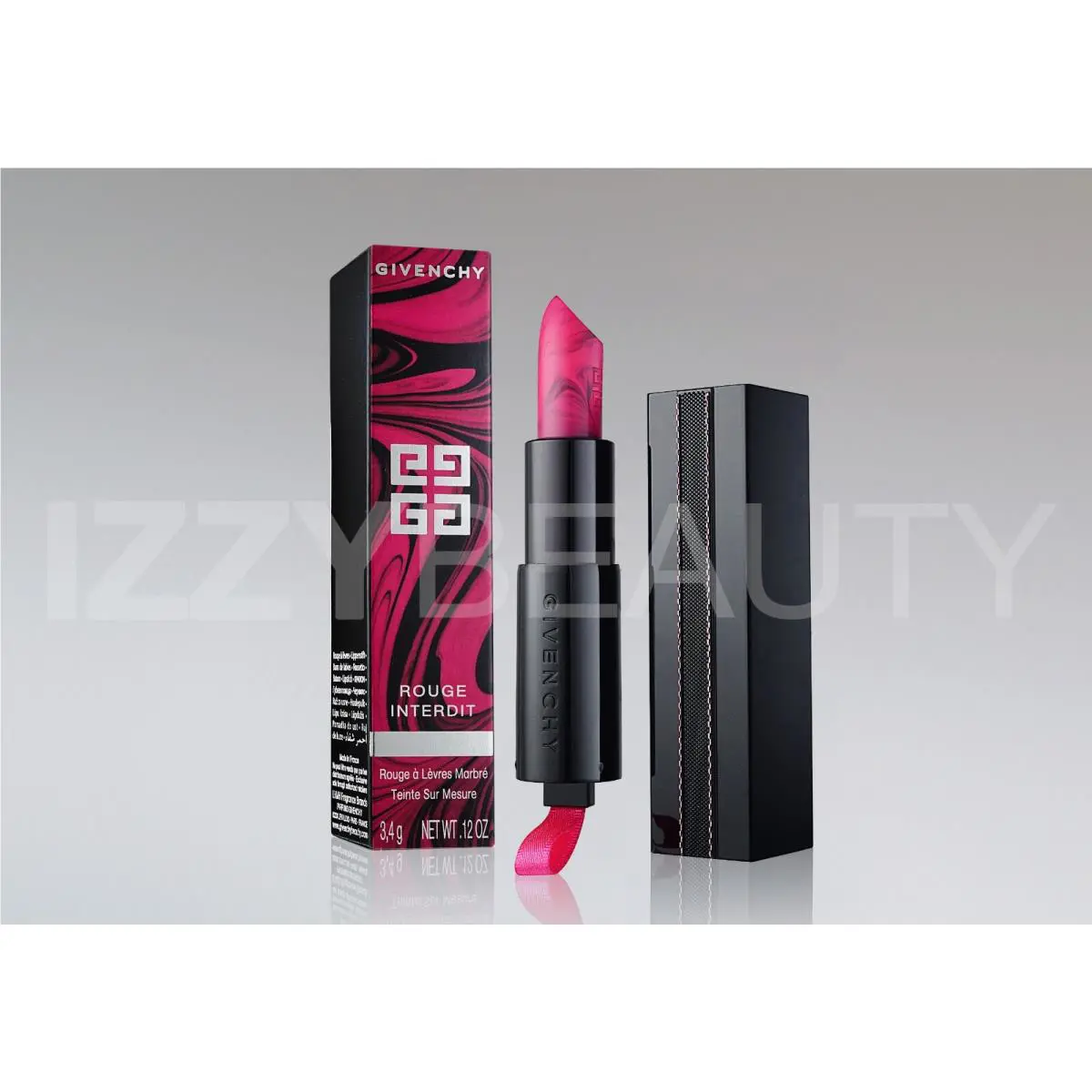 Givenchy Rouge Interdit Marbled Lipstick 27 Rose Revelateur / Barbie Pink
