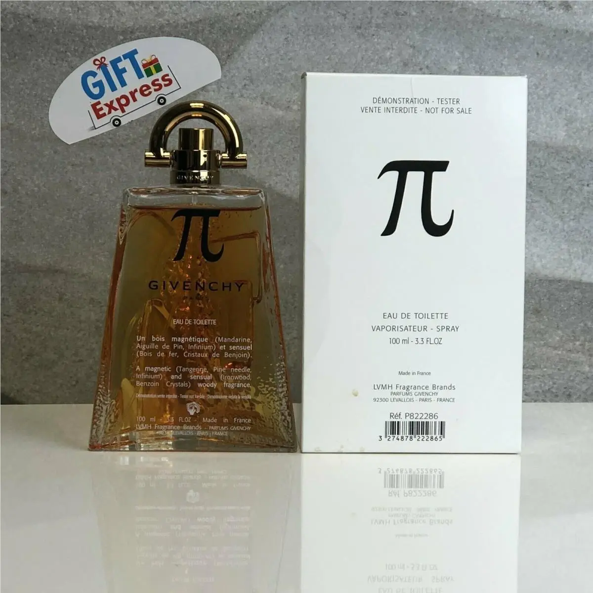 Givenchy Pi Tester 3.3 OZ Eau De Toilette For Men Elegant Fragrance