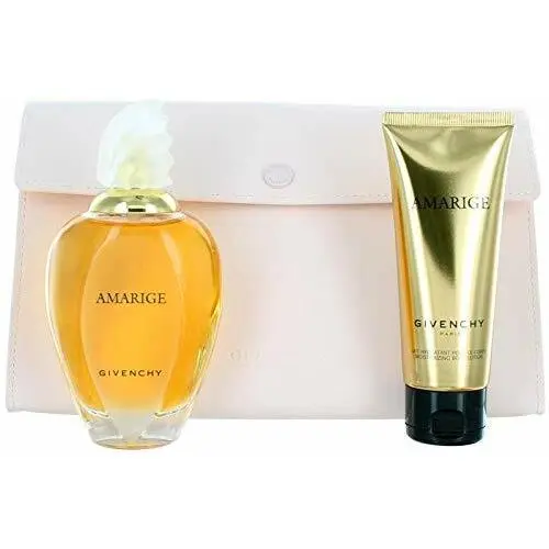 Amarige by Givenchy Set Body Lotion 2.5oz+Pouch Bag+eau De Toilette Spray 3.3 oz
