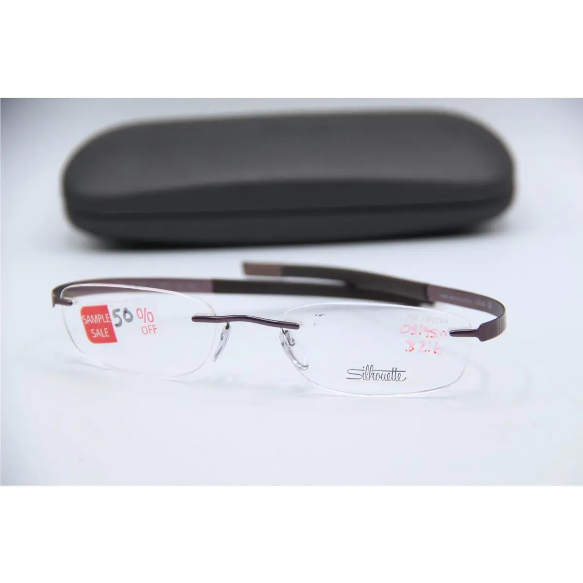 Silhouette Spx 7628 40 6052 Purple Gunmetal Frame Sunglasses 52-19