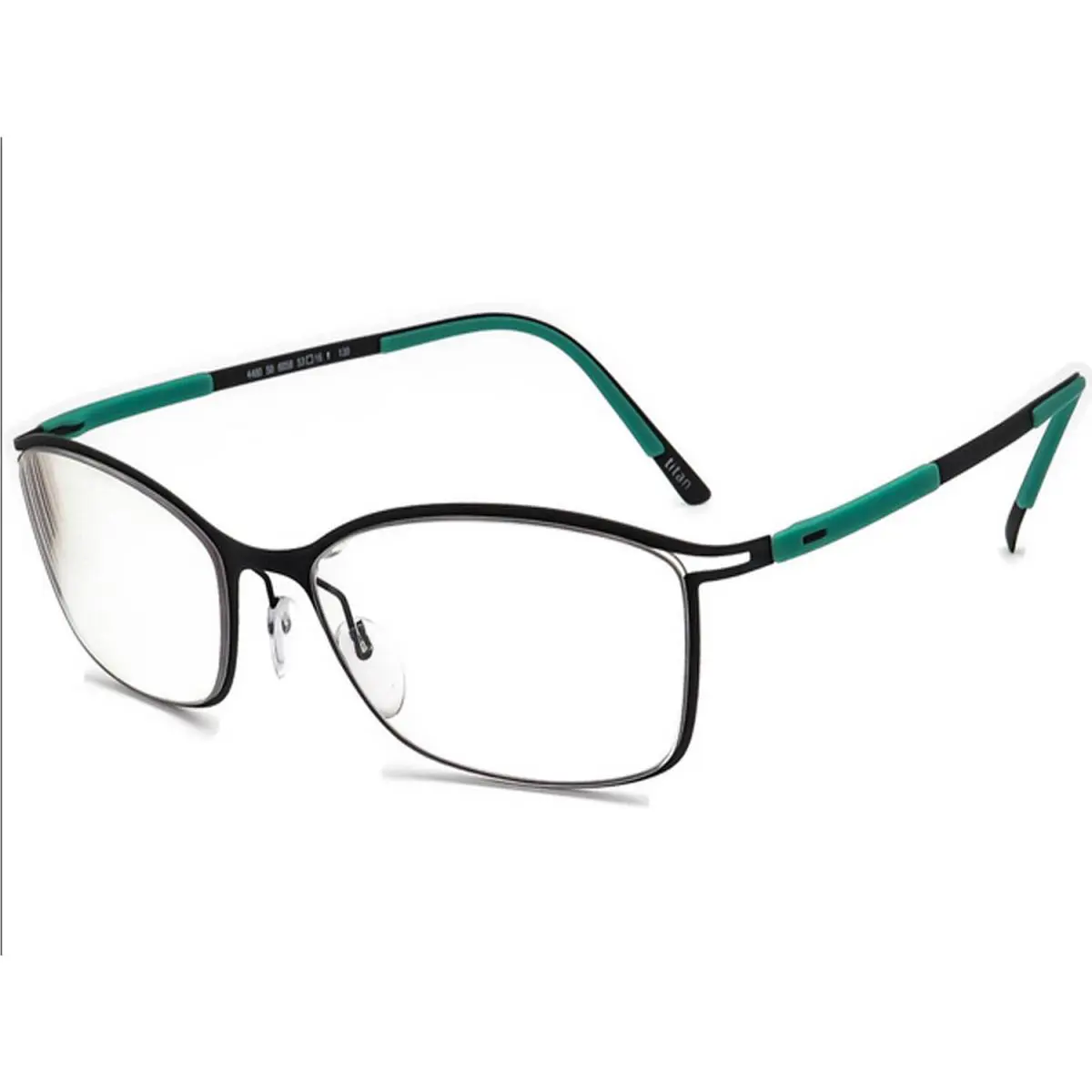 Silhouette Eyeglasses Titan Contour Full Rim 55-16-135 Blackjade 4480-6058-55MM