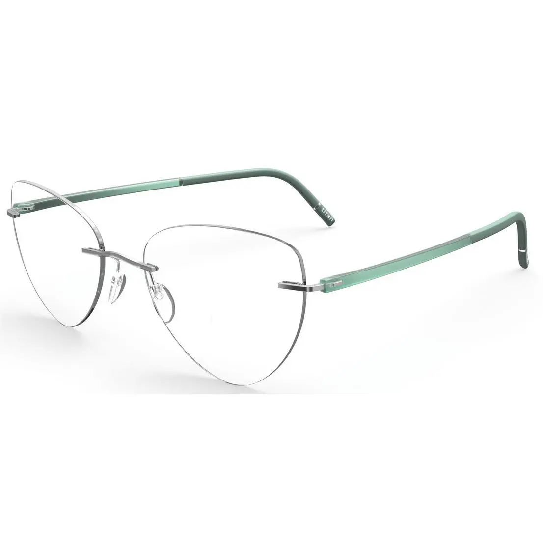 Silhouette Eyeglasses 5567 LU The Wave 56/17/140 7110 Silver Ocean 5567/LU-7110
