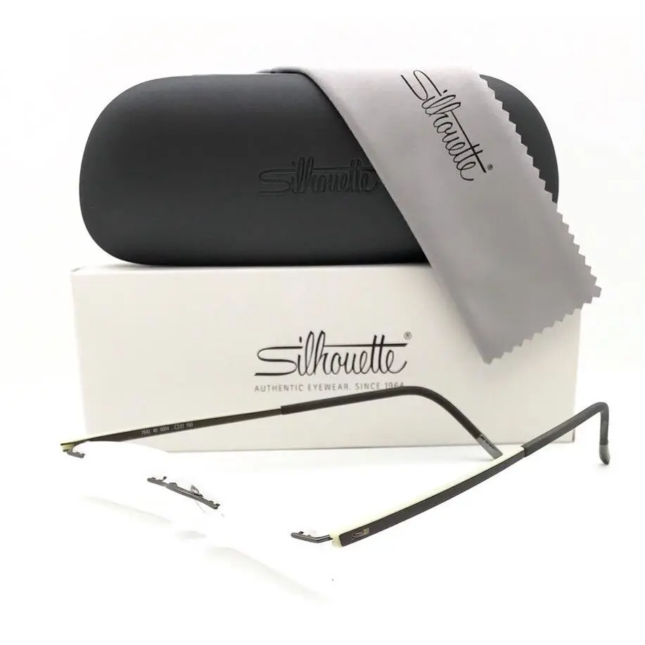 Silhouette Eyeglasses Zenlight 7642 6054 Brown Titanium 50•21•150 with Case