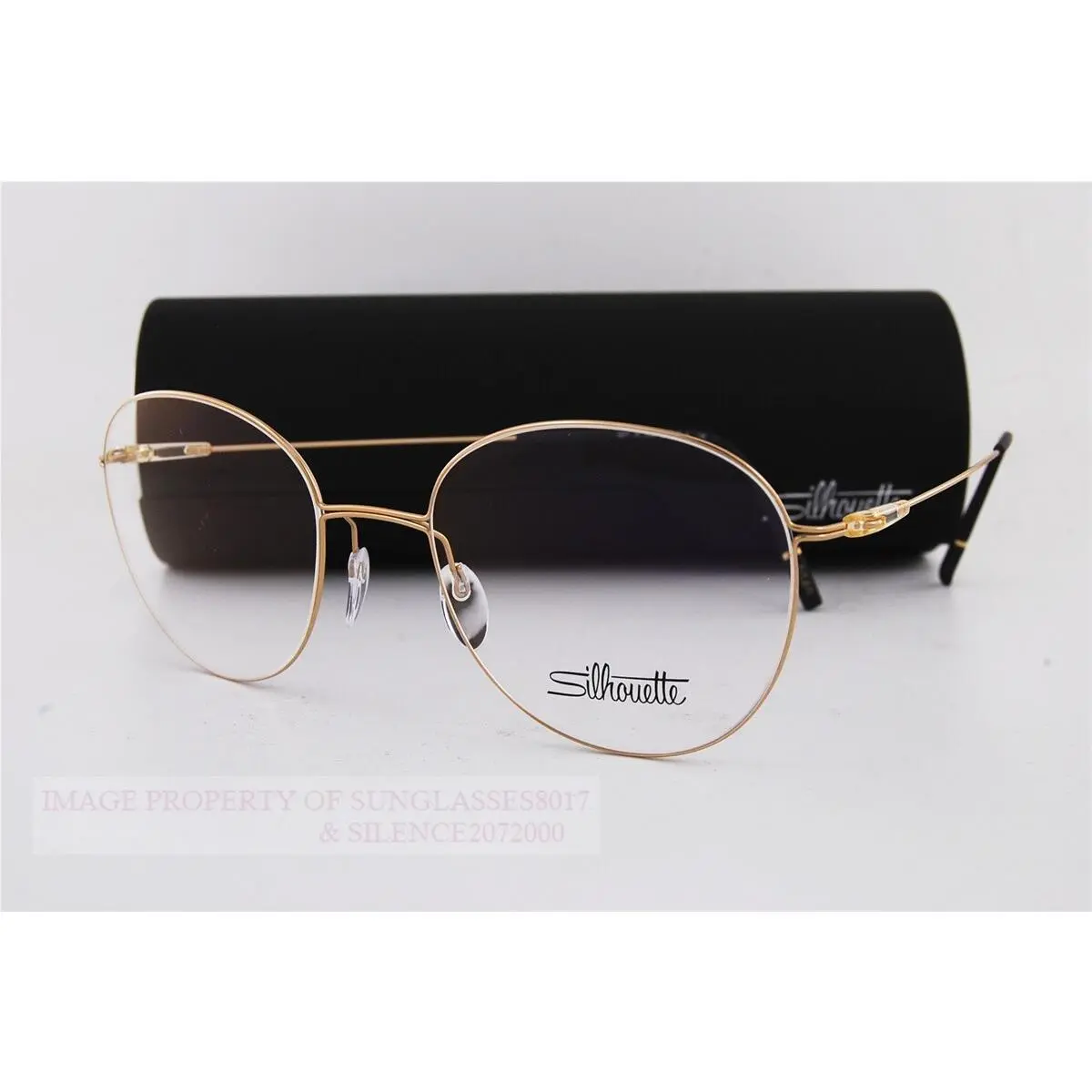 Silhouette Eyeglass Frames Dynamics Colorwave 5577 7530 Gold 50mm