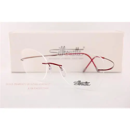 Silhouette Eyeglass Frames Tma Must Collection 5515 CT 3040 Wine Titan SZ 53