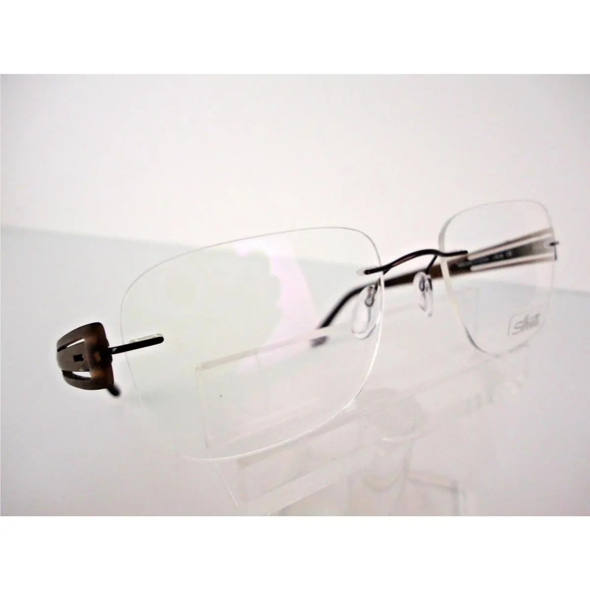 Silhouette Spx Connection 5231 6054 Brown 52 x 19 Titanium Eyeglass Frames