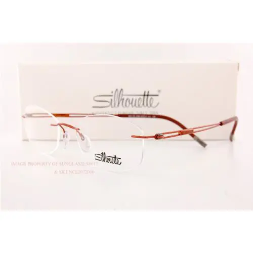 Silhouette Eyeglass Frames Titan Next Generation 5521 FD 2540 Russet Orange