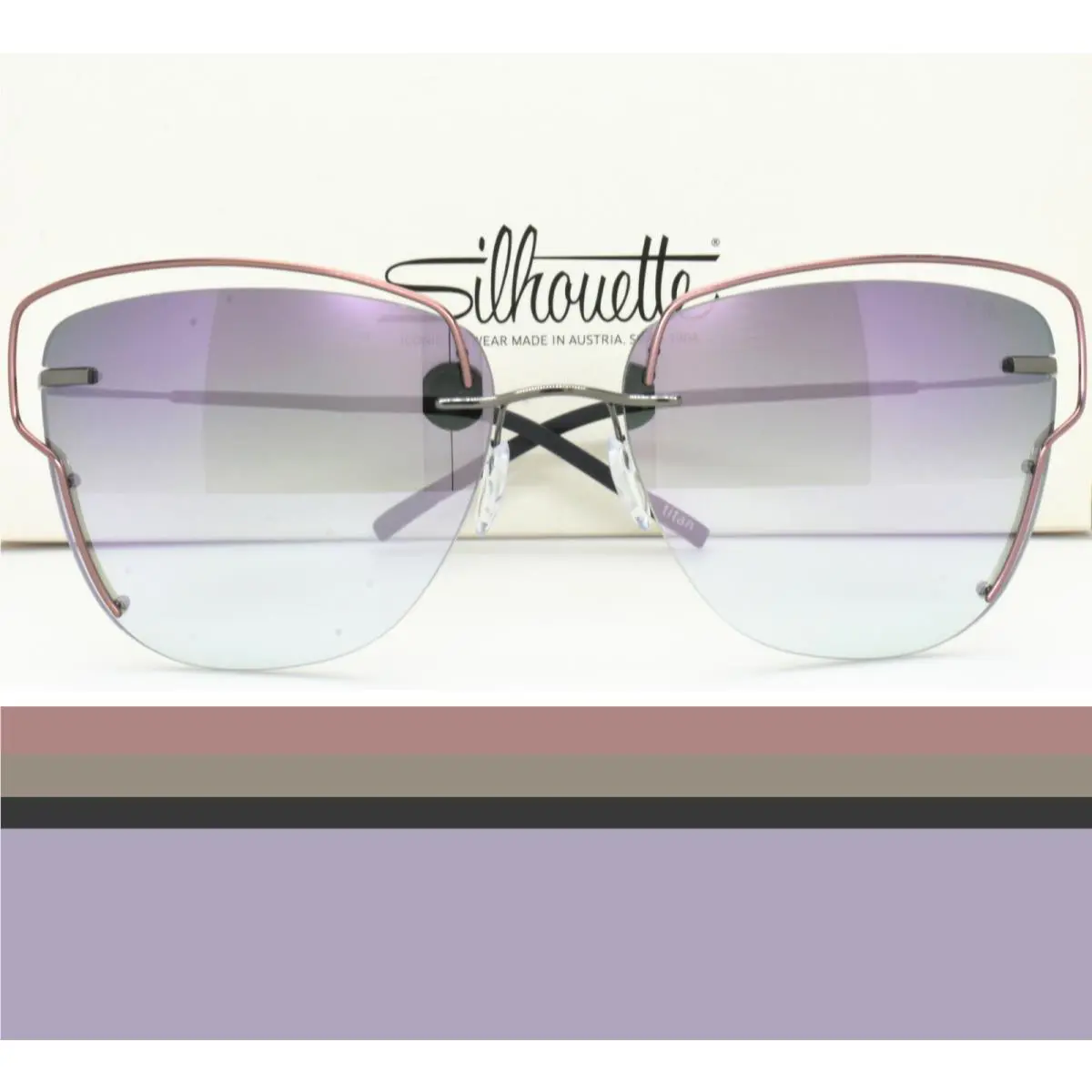 Silhouette Rimless Sunglasses Ultra Light / Extra Large 59-17-140 8162 6580