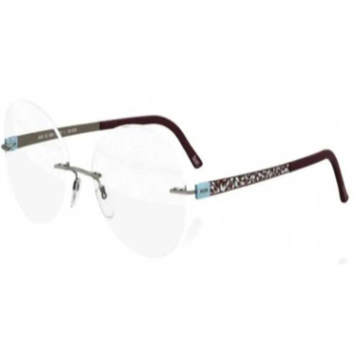Silhouette Eyeglasses Titan Accent Flora Edition 53/17/130 Brn 4546-6064-53MM