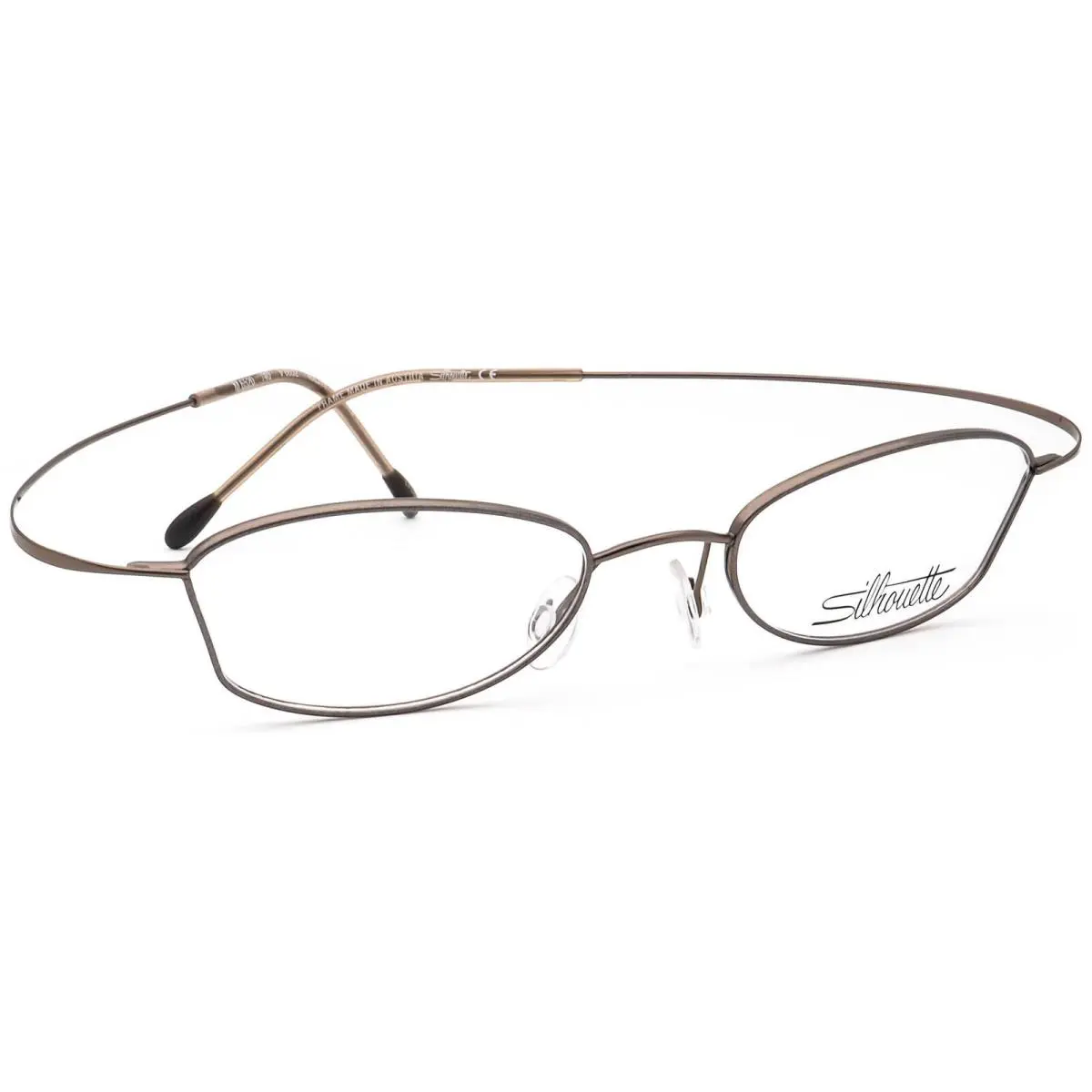 Silhouette Eyeglasses M 6520 /40 V 6052 Brown Semi Cat Eye Austria 46 19 145