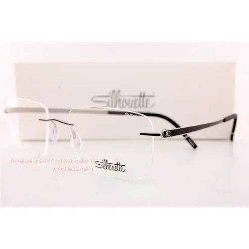 Silhouette Eyeglass Frames Momentum 5529/GH 9010 Titanium/iceland Black 54
