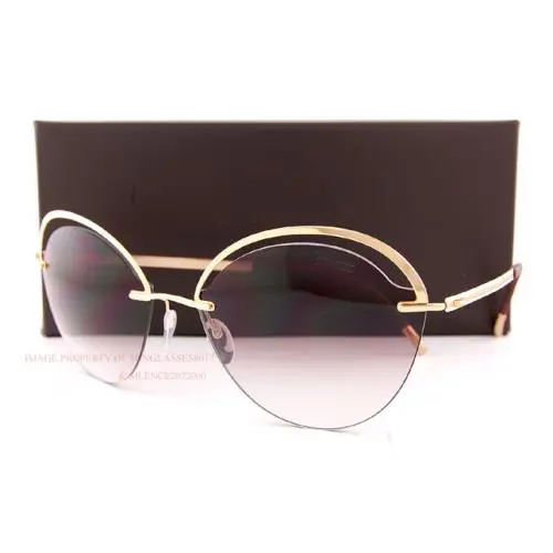 Silhouette Sunglasses Golden Gate 8170 7520 Gold/Brown/23kt Gold Plated