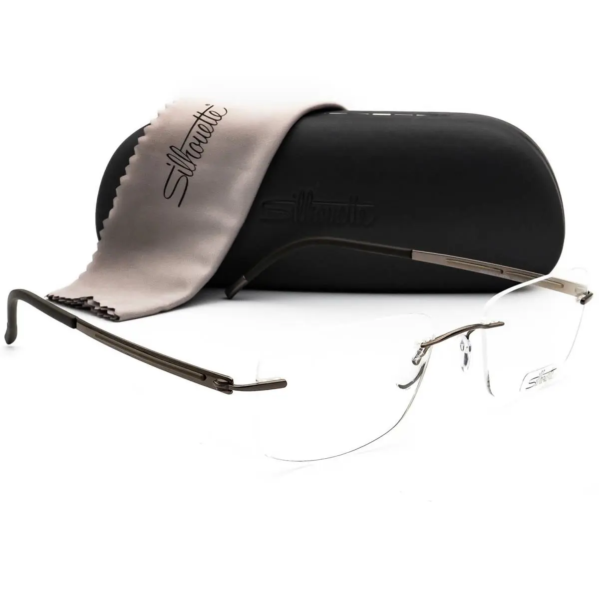 Silhouette Eyeglasses 5262 48 6055 5263 Titan Brown Rimless Austria 52 18 145