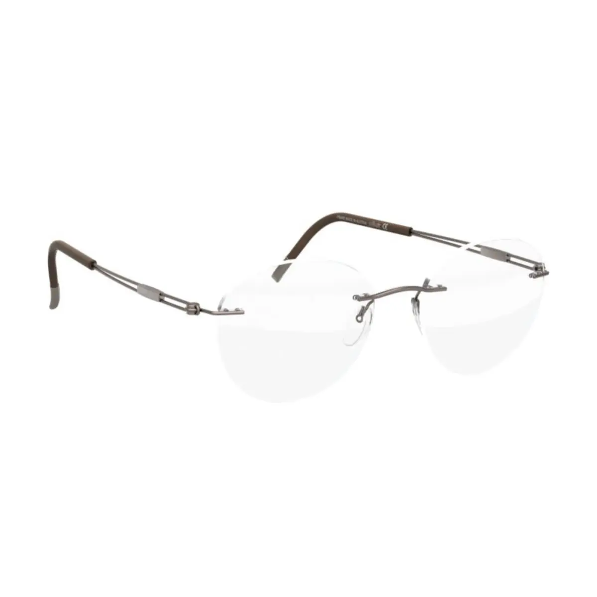 Silhouette Eyeglasses 5521 EP 6040 Titan Next Generation Brown Titanium Frames