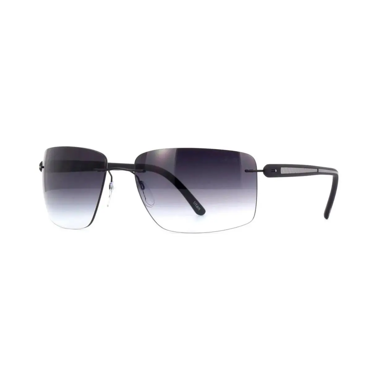 Silhouette Carbon T1 8722 Black/grey Shaded Mirror 9140 Sunglasses