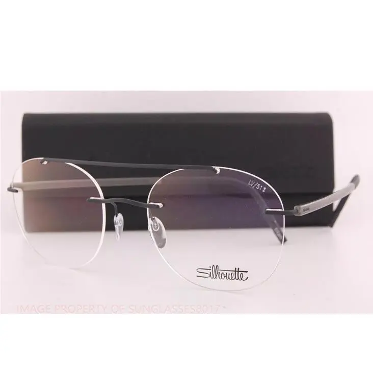 Silhouette 5567 LV 9040 Black Buffalo The Wave Eyeglass Frames Size 51-19-145