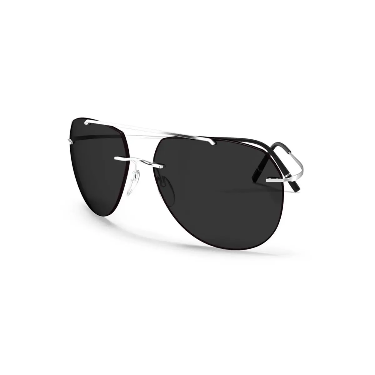 Silhouette Nash Tma Collection 8744 Silver/grey Polarized 7310 Sunglasses