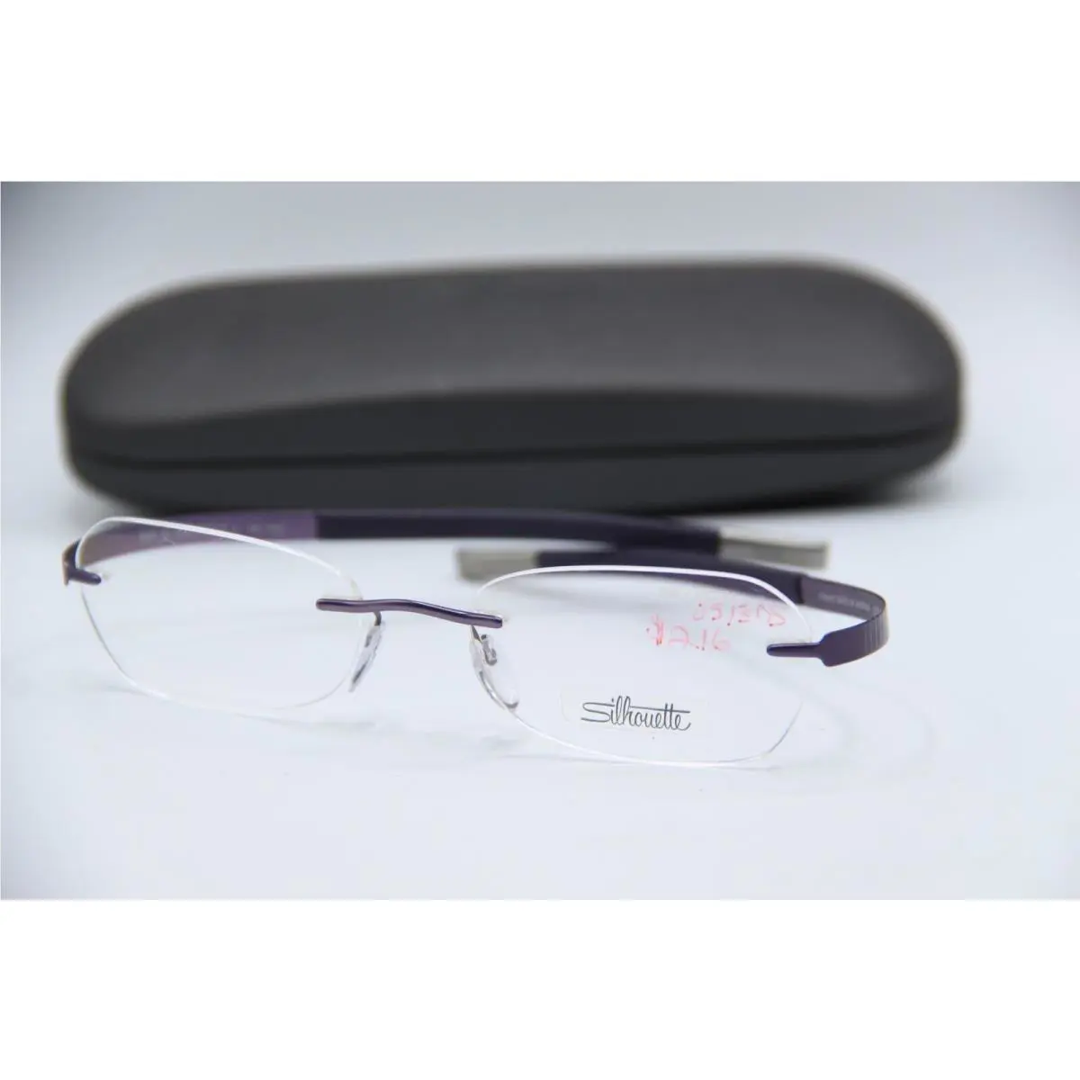 Silhouette Spx 6655 40 6053 Purple Gunmetal Frame Sunglasses 51-17