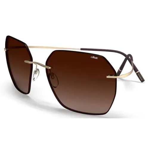Silhouette 8745 Tma Titan Minimal Art Caleum Gold Brown Titanium 8745/75-7930