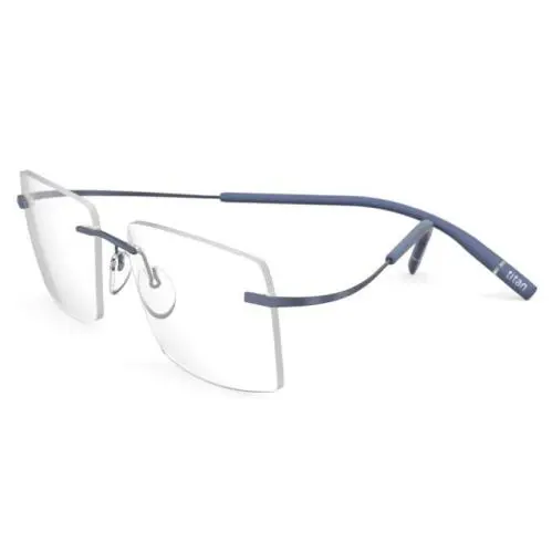 Silhouette Eyeglasses 5541 FQ Tma The Icon 52-19-145 Cosmic Blue 5541/FQ-4540