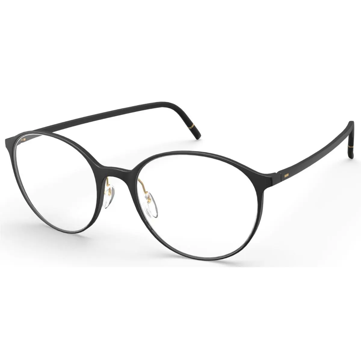 Silhouette Eyeglasses Pure Wave Black Cotton 51MM-19MM-145MM 2953/75-9030-51MM