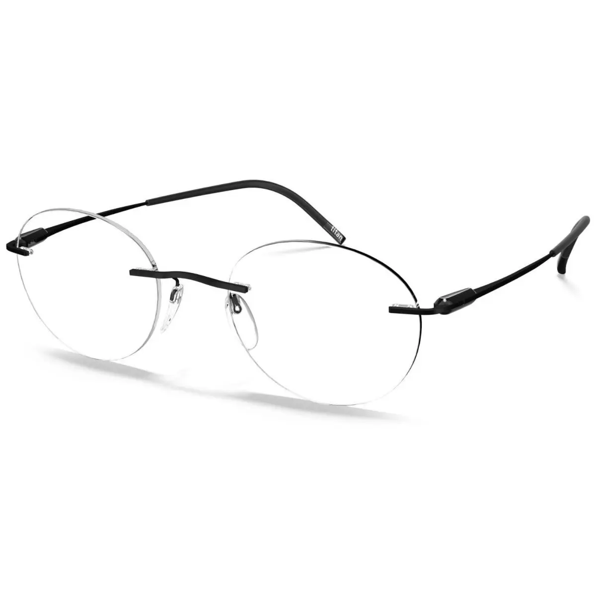 Silhouette 5561 9040 Eyeglasses Purist Strong Black 49MM-21MM-150MM 5561/AJ-9040