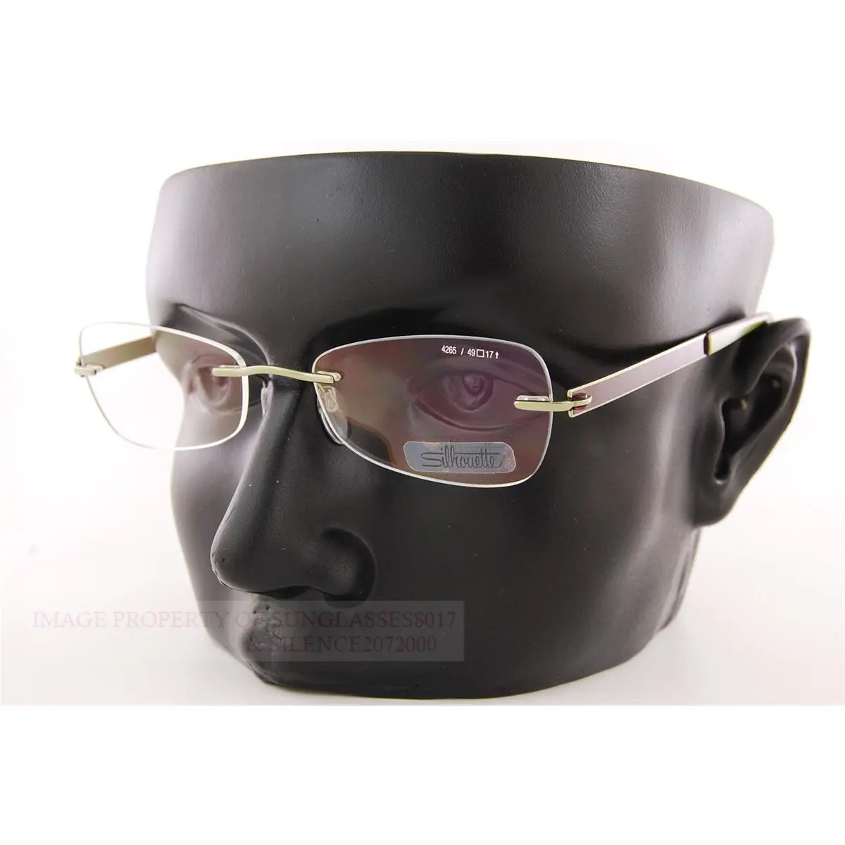 Silhouette Eyeglass Frames Rimless 4265 6058 Brown/green 49mm
